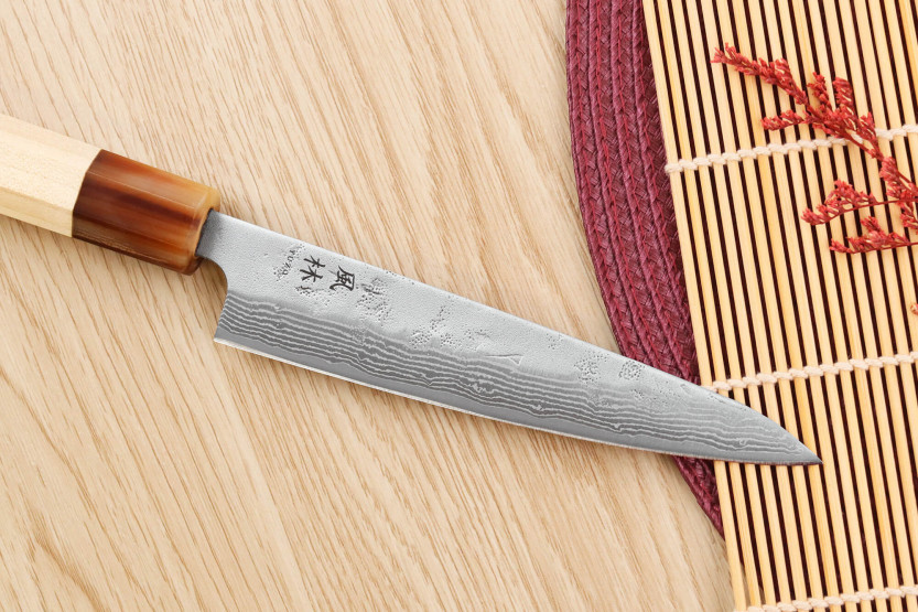 Handgemaakt Japans Yuzo Haruto Damascus-universeelmes, 13,5 cm