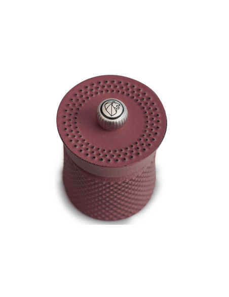 Molino de pimienta manual Peugeot Bali, de hierro fundido rojo mate, 8 cm