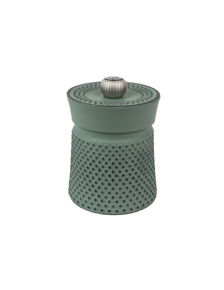 Peugeot Bali -käsipippurimylly, valurautaa, celadon-vihreä, 8 cm