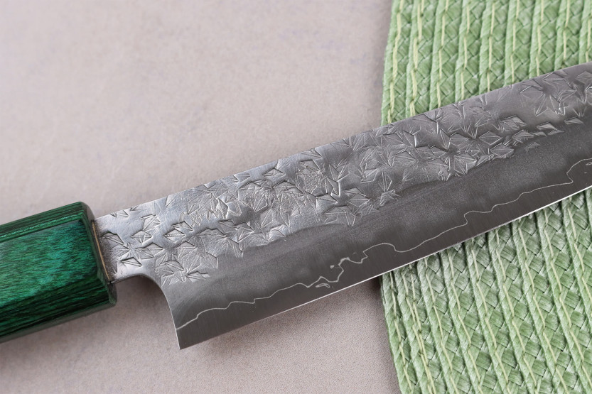 Cuchillo universal japonés artesanal de 13,5 cm, Makoto Kurosaki Samidorizuki SGStrix