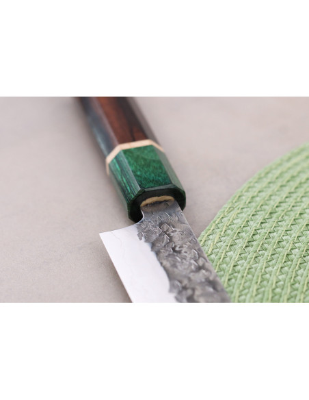 Handgefertigtes japanisches Universalmesser, 13,5 cm, Makoto Kurosaki Samidorizuki SGStrix
