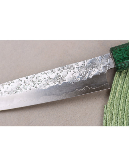 Handgefertigtes japanisches Universalmesser, 13,5 cm, Makoto Kurosaki Samidorizuki SGStrix