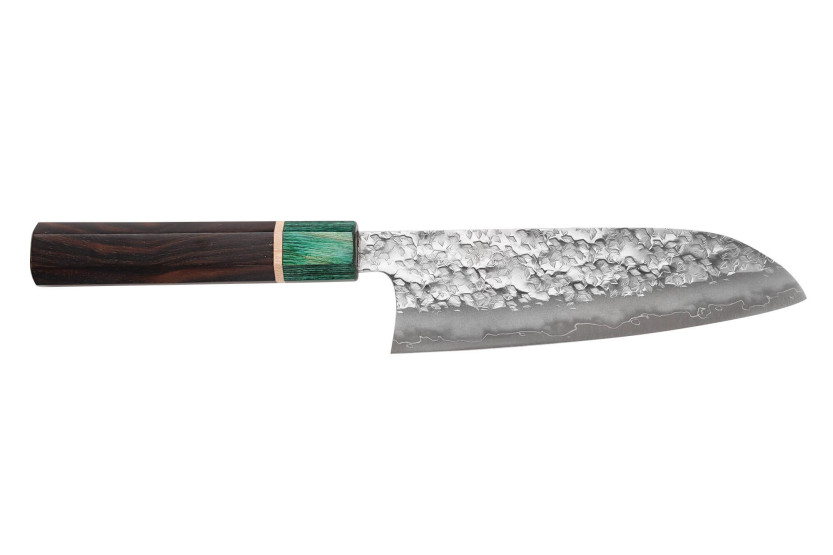 Faca santoku japonesa artesanal de 16,5 cm, Makoto Kurosaki Samidorizuki SGStrix