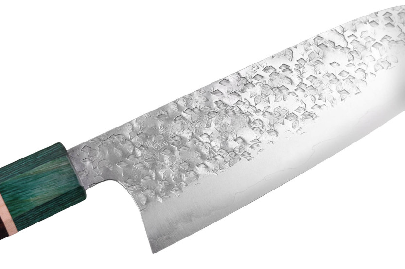 16.5 cm Handcrafted Japanese Santoku Knife by Makoto Kurosaki Samidorizuki SGStrix