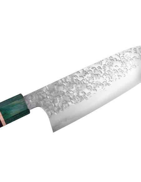 Faca santoku japonesa artesanal de 16,5 cm, Makoto Kurosaki Samidorizuki SGStrix