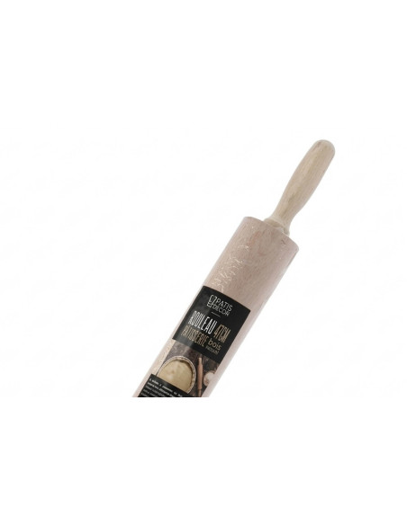 Patisdécor Rolling Pin with Beech Wood Handles, 47 cm