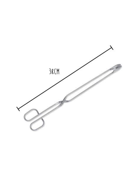 Kolmio keittiön pihdit 38cm ruostumatonta terästä