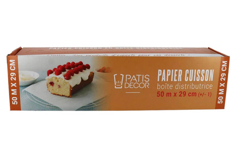 Patisdécor bagepapir med dispenser, 50 m