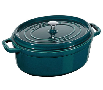Caçarola oval Staub em ferro fundido esmaltado «La Mer» 2