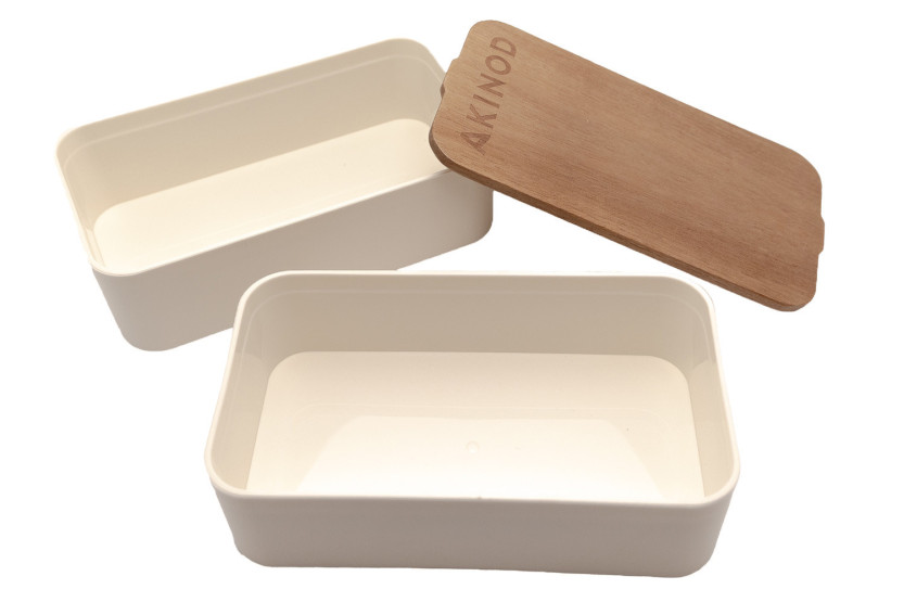 Akinod-Kühltasche in Terrakotta + weißes Bento-Box, 1,4 l