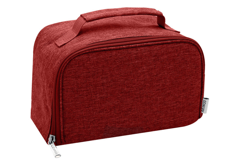 Bolsa isotérmica Akinod color terracota + Bento blanco de 1,4 l