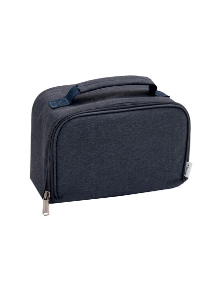 Akinod-Kühltasche in Jeansblau + weißes Bento-Box-Set, 1,4 l