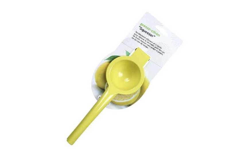 Espremedor de limão Espremedor lacado a amarelo