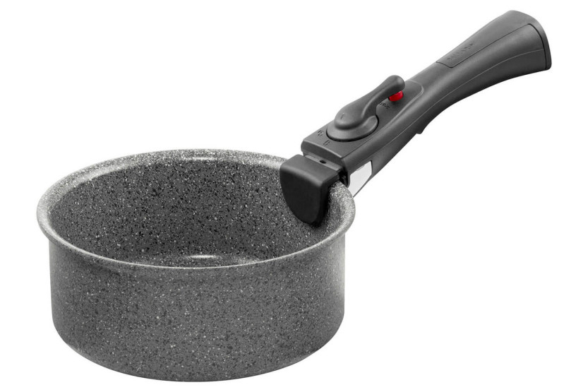 Juego de cocina de 6 piezas Ballarini Torre: 1 sartén de 24 cm + 1 sartén de 28 cm + 1 cacerola de 16 cm + 3 asas desmontables