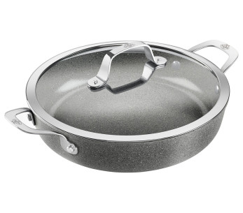 Panela antiaderente Ballarini Salina de 28 cm, com 2 pegas e tampa de vidro