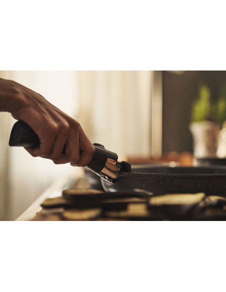 Mango extraíble Ballarini Torre, 18,6 cm, negro mate