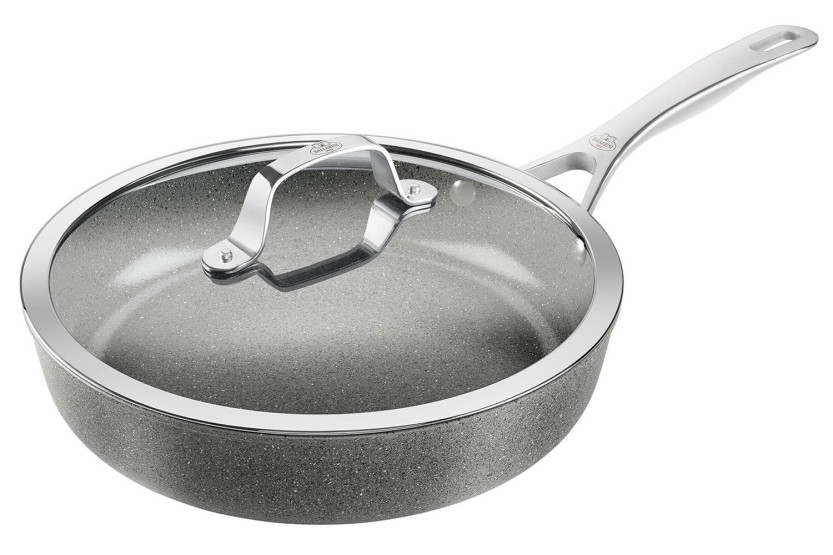 Frigideira antiaderente Ballarini Salina de 28 cm com tampa de vidro