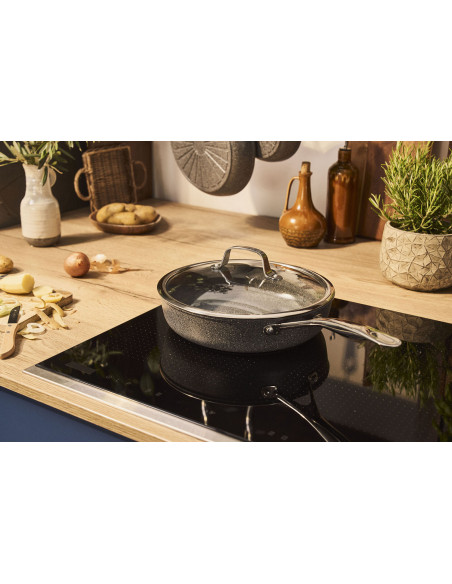 Ballarini Salina non-stick stekepanne, 28 cm, med glasslokk