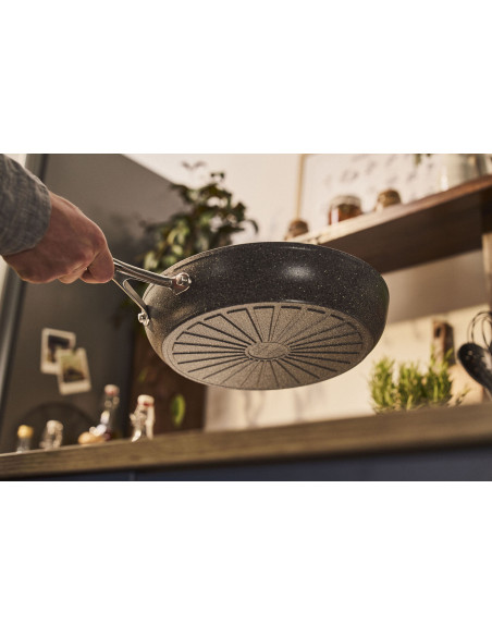 Ballarini Salina non-stick stekepanne, 28 cm, med glasslokk