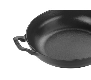 Staub Vintage stekepanne i emaljert støpejern med trehåndtak 2