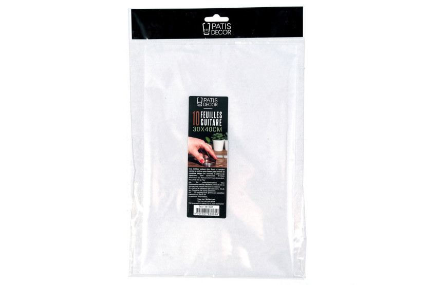 Set of 10 Patisdécor guitar sheets made of polyethylene, 30x40 cm