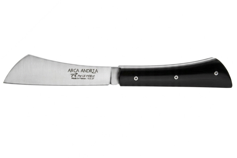 Cuchillo plegable «Le Fidèle L'Arca Andrea» de 10,5 cm, de madera de ébano