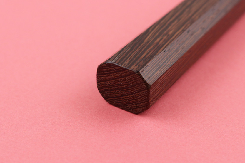 Handgemaakt Japans yanagiba kiritsuke-mes van 27 cm van Hatsukokoro Shirasagi met een heft van wengé