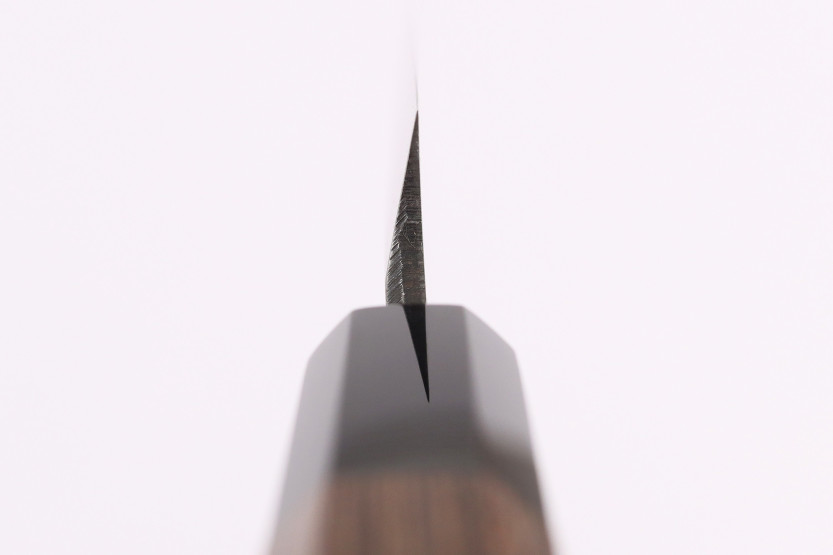 Faca yanagiba kiritsuke japonesa artesanal Hatsukokoro Shirasagi de 24 cm, com cabo em wengué