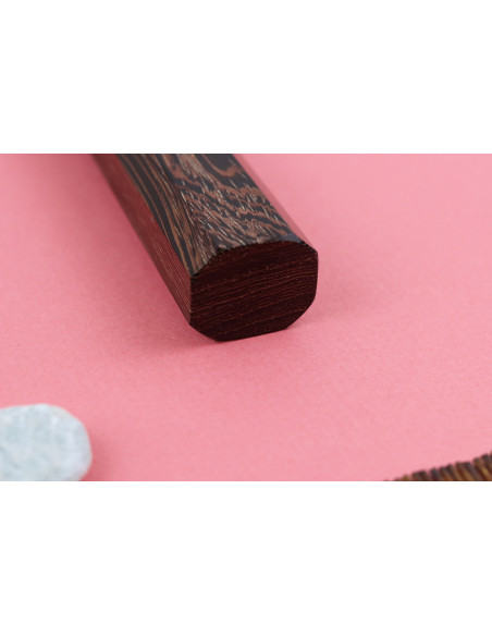 Handgemaakt Japans yanagiba kiritsuke-mes van 24 cm van Hatsukokoro Shirasagi met een handvat van wengé