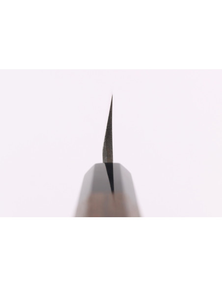 21 cm:n epäsymmetrinen japanilainen käsintehty Hatsukokoro Shirasagi -gyuto- veitsi, wengé-kahva