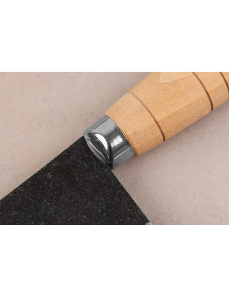 Håndlavet japansk kinesisk kokkekniv, 17 cm, Hatsukokoro Sentan Kurouchi Migaki, i ahorntræ