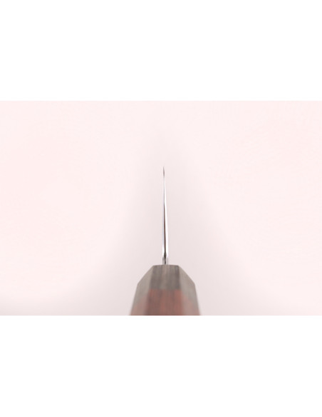 Faca Bunka japonesa artesanal de 17 cm, da marca Hado Shiosai, em aço VG10, com cabo em madeira de pakka