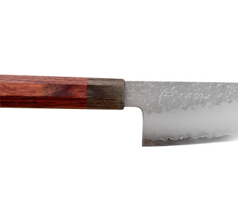 Handgemaakt Japansko-bunka -mes van 13 cm van Hado Shiosai, VG10, met pakkahouten heft 2