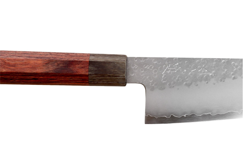 Handgefertigtes japanischesKo-Bunka -Messer, 13 cm, von Hado Shiosai, VG10, Griff aus Pakkaholz