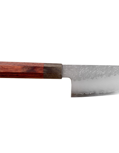 Handgemaakt Japansko-bunka -mes van 13 cm, Hado Shiosai VG10, met pakkahouten heft