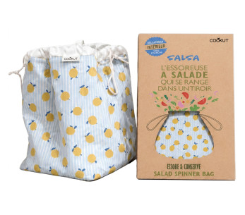 Cookut salatslynge med citronmønster