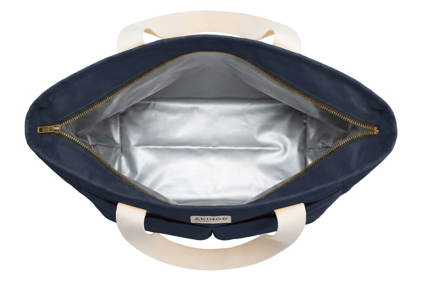 Borsa termica per il pranzo Akinod 10:47 in policotone blu navy, 21 L