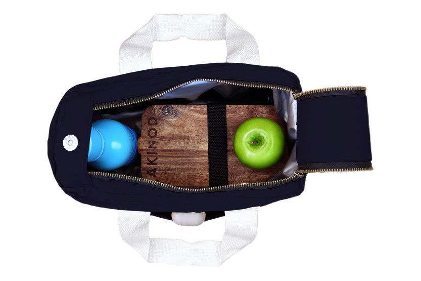 Akinod 08:17 thermische lunchtas van marineblauw polykatoen, 7 liter