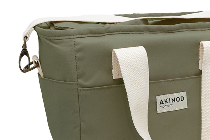Akinod 08:17 termolunsjveske i olivengrønn polycotton, 7 liter