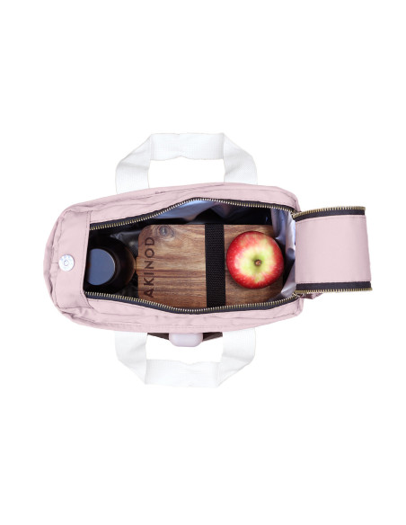 Akinod 08:17 termolunsjveske i rosa polycotton, 7 liter