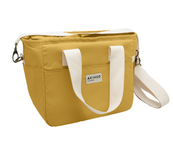 Akinod 08:17 thermische lunchtas van mosterdkleurig polykatoen, 7 liter