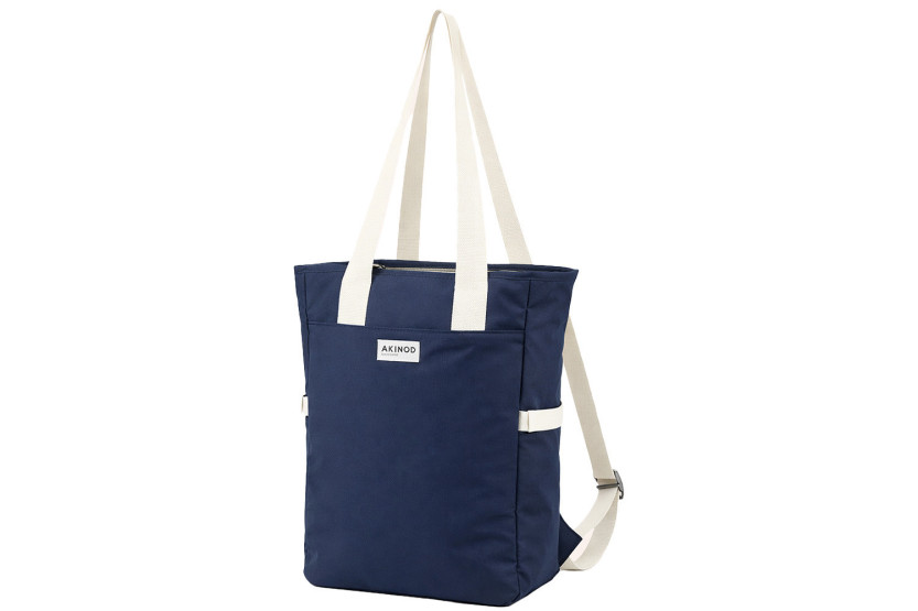 Bolsa isotérmica para el almuerzo XL Akinod 08:19, de policotón azul marino, 17,5 l