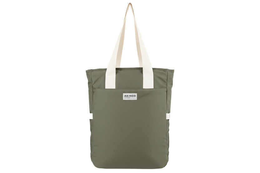 Akinod 08:19 XL Insulated Lunch Bag, Olive Poly-Cotton, 17.5 L