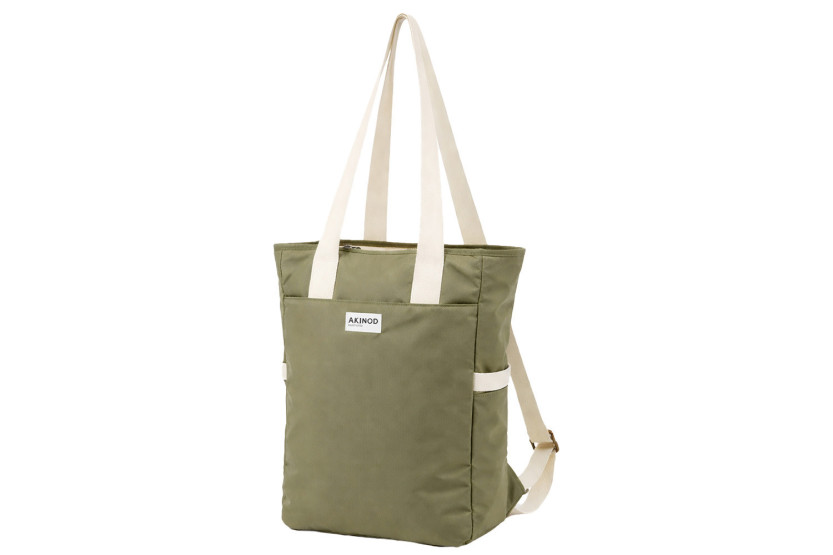Akinod 08:19 Isolierte Lunch-Tasche XL aus Poly-Baumwolle in Olivgrün, 17,5 l
