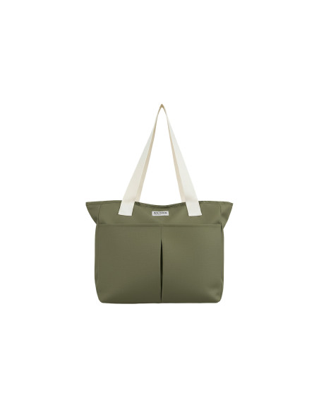 Akinod 10:47 Insulated Lunch Bag in Olive Poly-Cotton, 21L