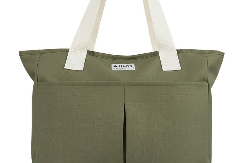 Akinod 10:47 Insulated Lunch Bag in Olive Poly-Cotton, 21L
