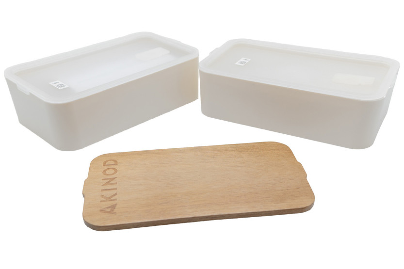 Bento Akinod 11:46, valkoinen, akaasiapuukannella, 1,4 l