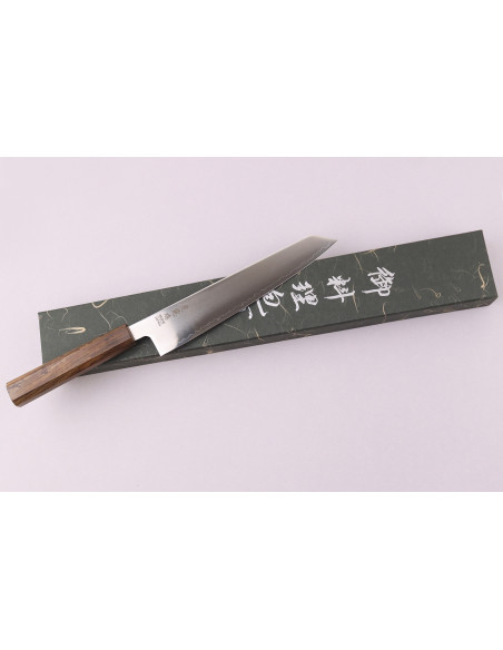 Håndlaget japansk sujihiki kiritsuke-kniv, 20 cm, Wusaki Hikari SLD, med bubinga-skaft