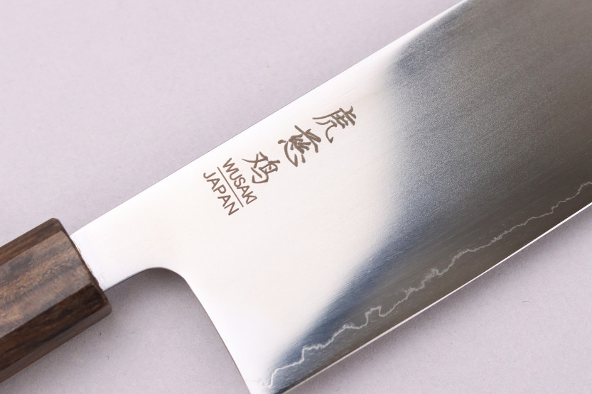 16 cm japansk håndlavet Wusaki Hikari SLD nakiri-kniv med bubinga-skaft