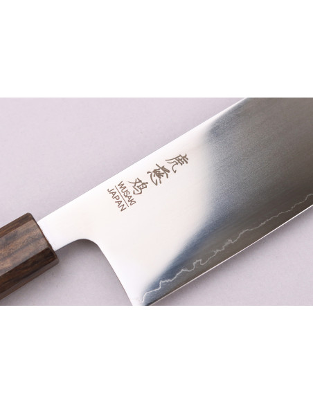 16 cm Handcrafted Japanese Wusaki Hikari SLD Nakiri Knife with Bubinga Handle